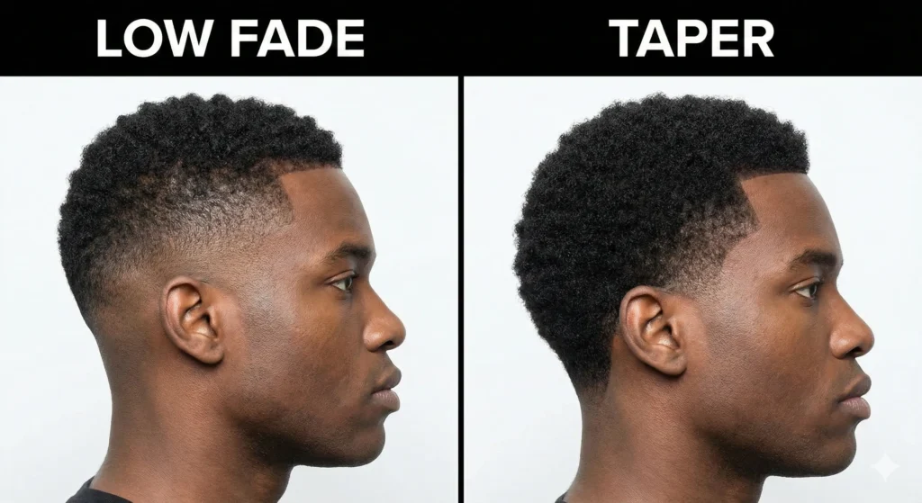 Low Fade Vs Taper Haircut Comparison 1024x559