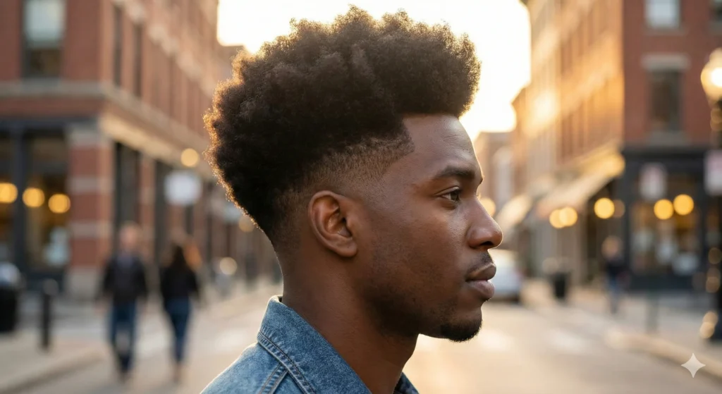 Low Fade With Afro Hairstyle 1024x559