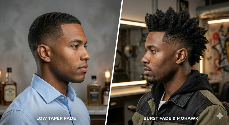 Low Taper vs Burst Fade: Which Haircut Looks Better on You?
