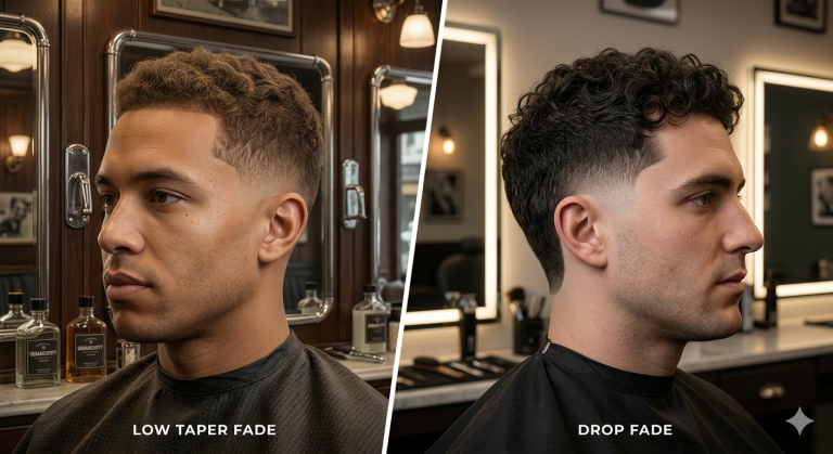 Low Taper vs Drop Fade: Which One Looks Better on You?