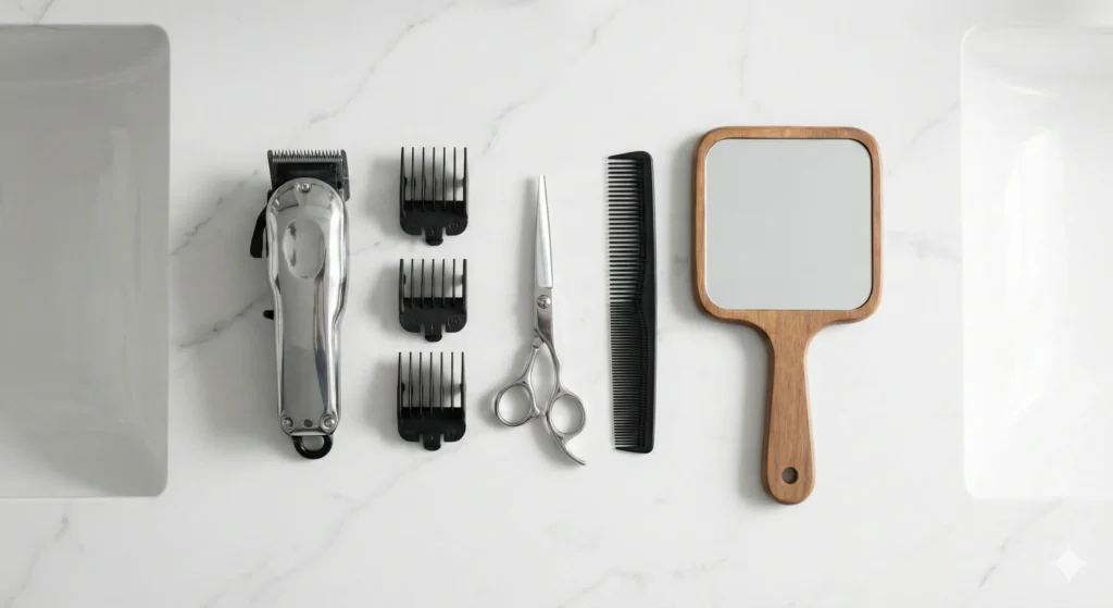 Professional Men Hair Cutting Tools Clippers Scissors 1024x559
